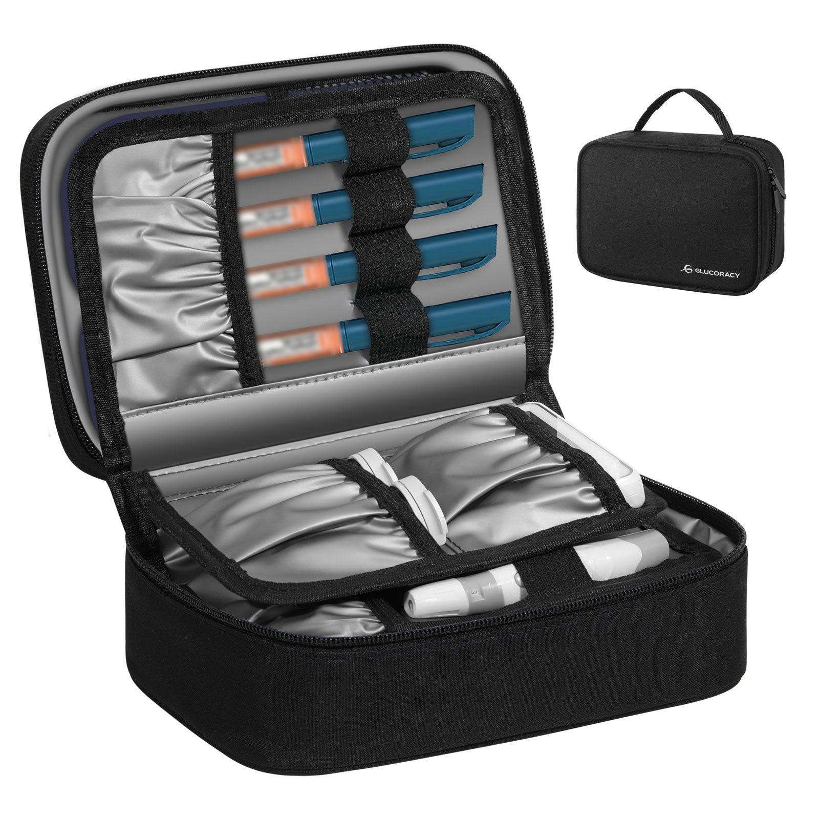 Glucoracy Insulin Cooler Travel Case | Large Storage