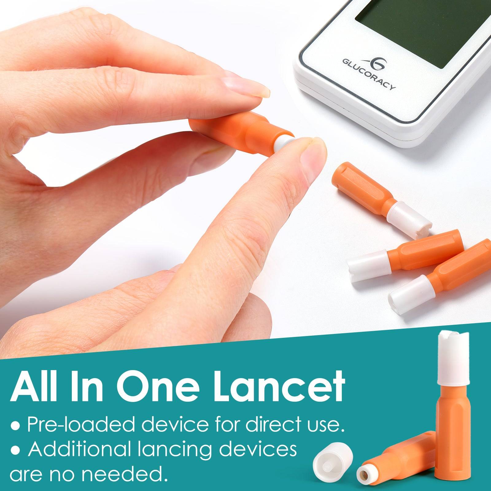 Glucoracy All-in-one Safety Lancets