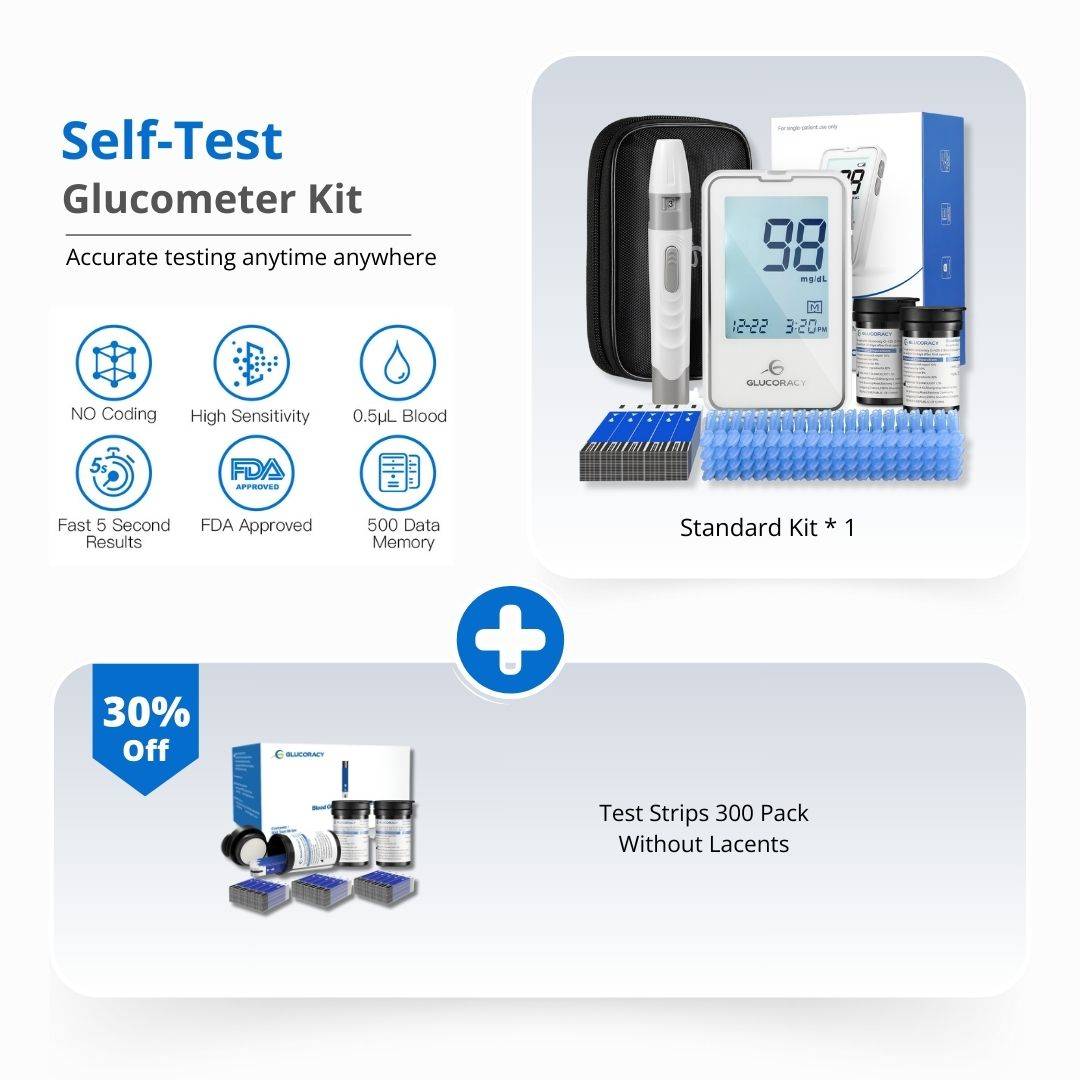 g-425-2 blood glucose minitor plus kit with extra 300 test strips